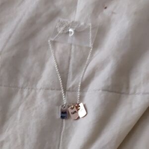 Chic Silver and Gold Personalized Necklace